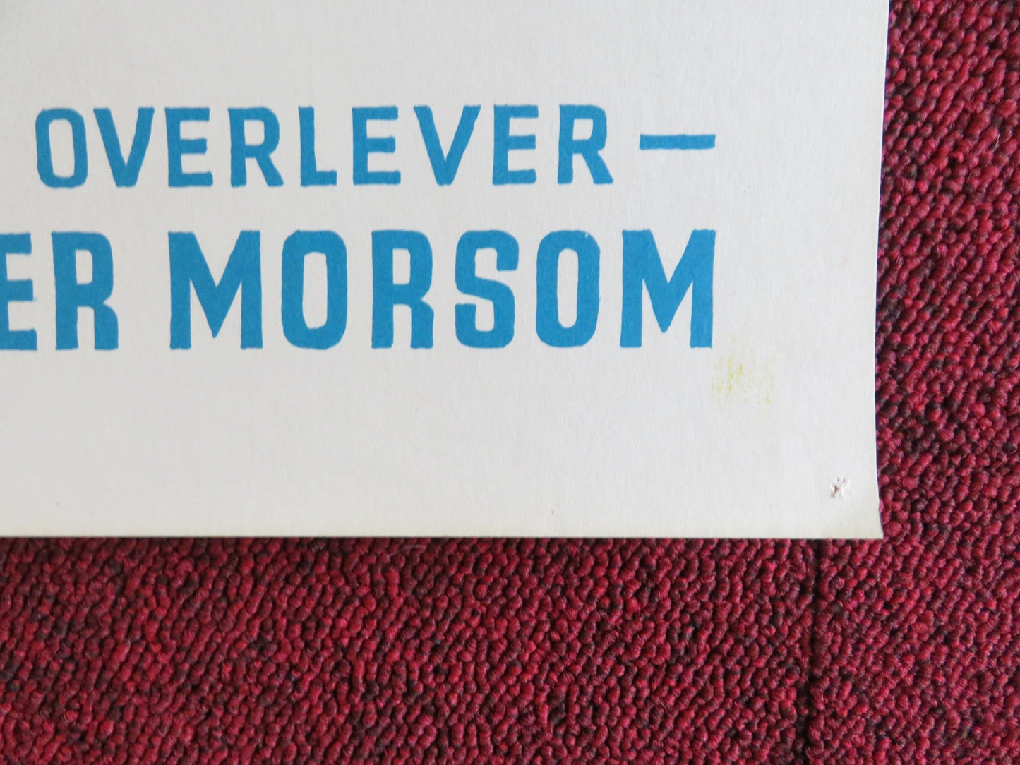 BALLATA PER UN PISTOLERO DANISH POSTER ROLLED DRAGOMIR BOJANIC - GIDRA 1969 Rendezvous Cinema Movie posters