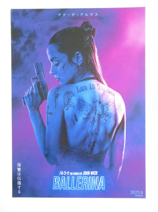 BALLERINA - A JAPANESE CHIRASHI (B5) POSTER ANA DE ARMAS KEANU REEVES 2025 - Rendezvous Cinema