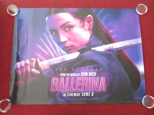 Ballerina UK Quad Rolled Poster Ana de Armas Keanu Reeves Ian McShane 2025 Movie posters