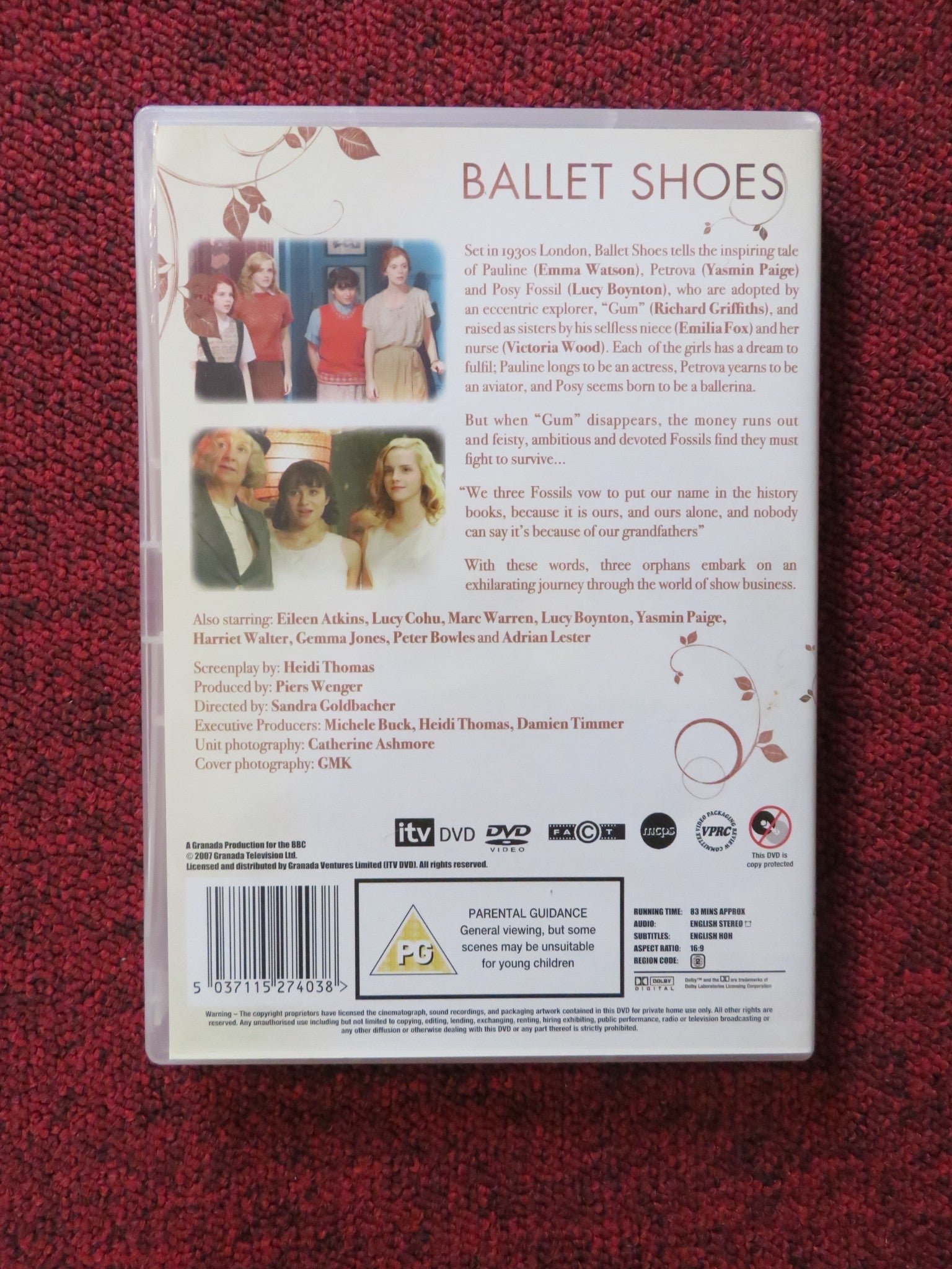 BALLET SHOES TV MOVIE (DVD) EMMA WATSON EMILIA FOX 2007 REGION 2 Rendezvous Cinema Movie posters