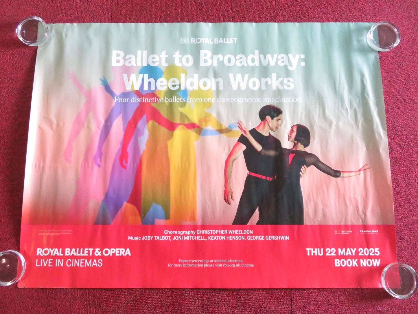 BALLET TO BROADWAY: WHEELDON WORKS UK QUAD ROLLED POSTER JONI MITCHELL 2025 - Rendezvous Cinema