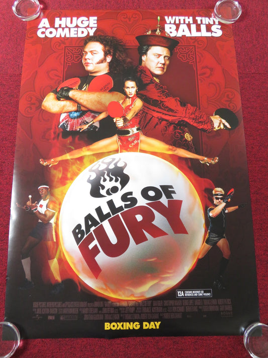 BALLS OF FURY US ONE SHEET ROLLED POSTER DAN FOGLER CHRISTOPHER WALKEN 2007 Rendezvous Cinema Movie posters