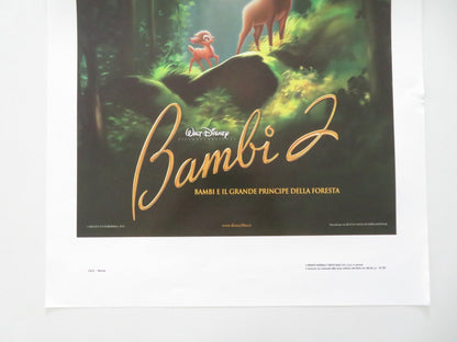 Bambi 2 ITALIAN LOCANDINA POSTER Disney Patrick Stewart Alexander Gould 2006 Movie posters