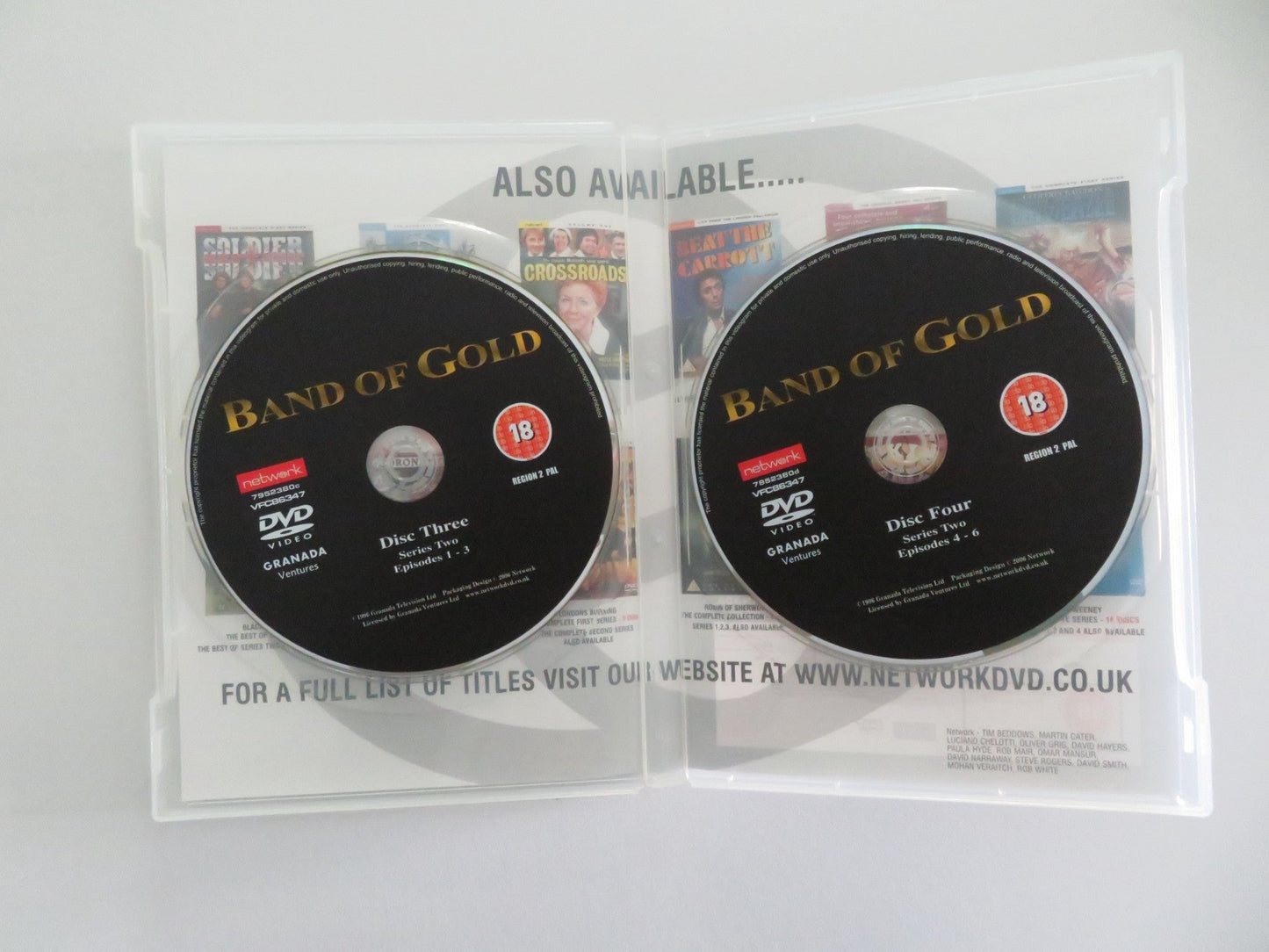 BAND OF GOLD - SERIES TWO (DVD) BARBARA DICKSON GERALDINE JAMES 1996 REGION 2 - Rendezvous Cinema