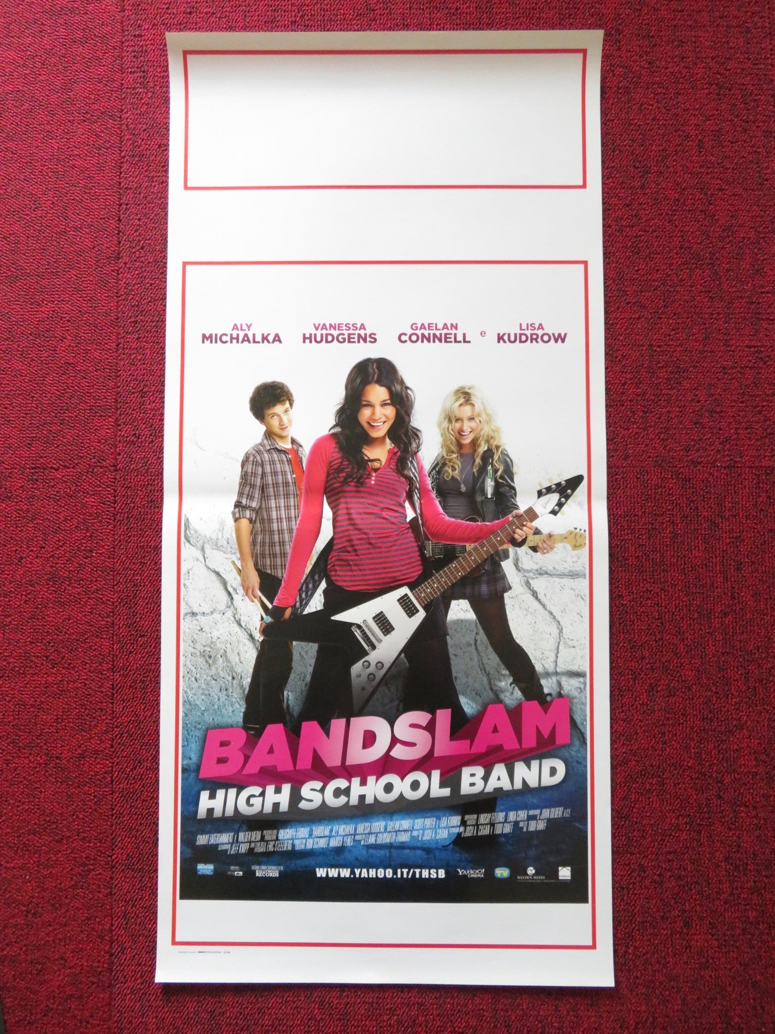 BANDSLAM HIGH SCHOOL BAND ITALIAN LOCANDINA POSTER VANESSA HUDGENS KUDROW 2009 Rendezvous Cinema Movie posters