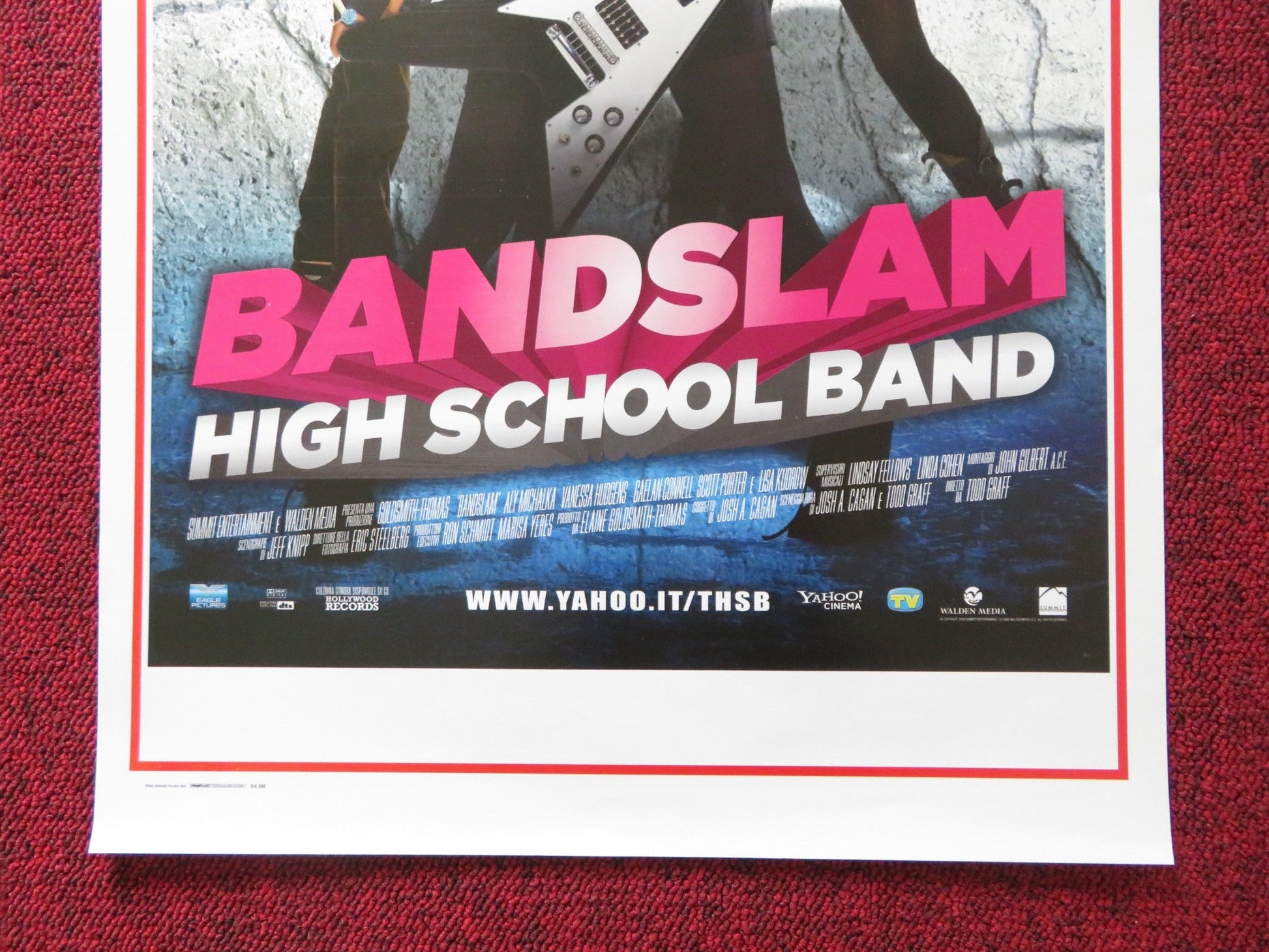 BANDSLAM HIGH SCHOOL BAND ITALIAN LOCANDINA POSTER VANESSA HUDGENS KUDROW 2009 Rendezvous Cinema Movie posters