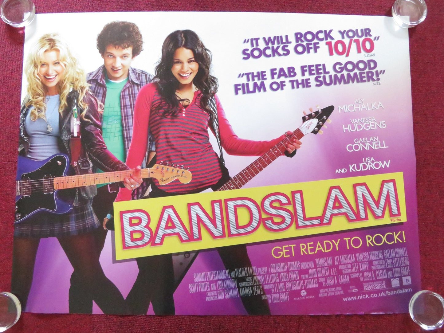 BANDSLAM UK QUAD ROLLED POSTER VANESSA HUDGENS ALY MICHALKA 2009 Rendezvous Cinema Movie posters