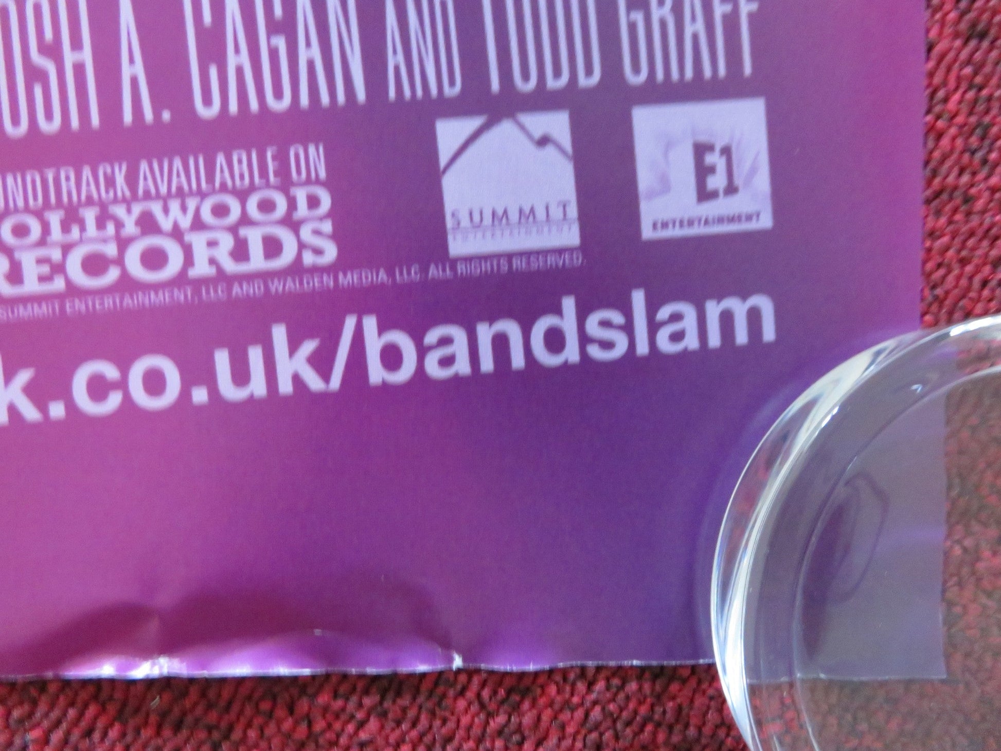 BANDSLAM UK QUAD ROLLED POSTER VANESSA HUDGENS ALY MICHALKA 2009 Rendezvous Cinema Movie posters