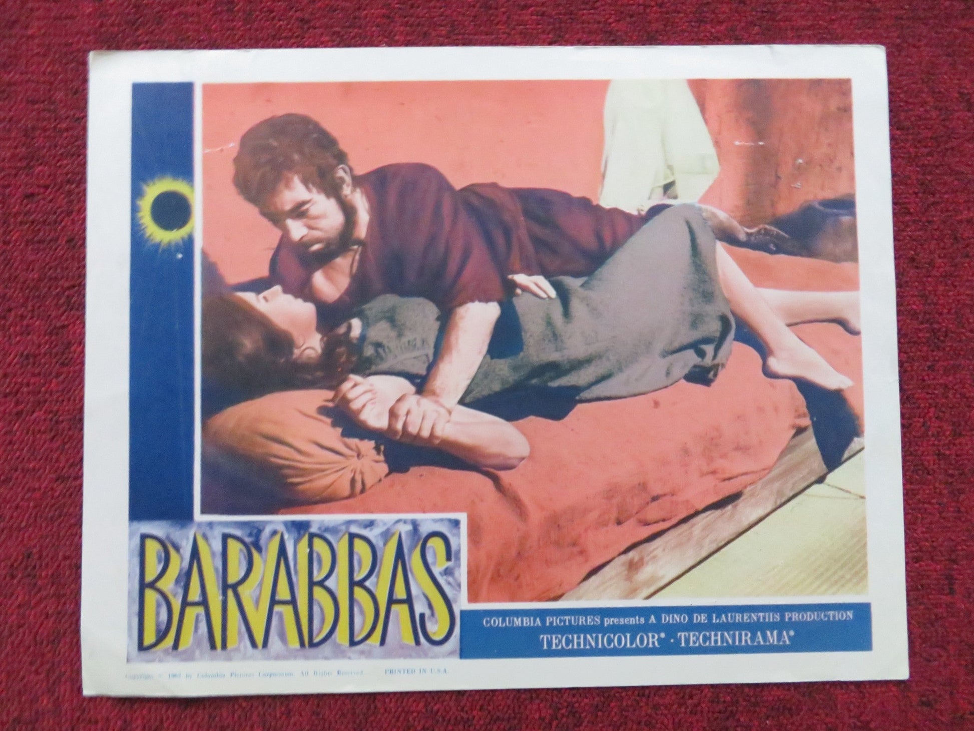 BARABBAS US LOBBY CARD FULL SET ANTHONY QUINN SILVANA MANGANO 1962 Rendezvous Cinema Movie posters