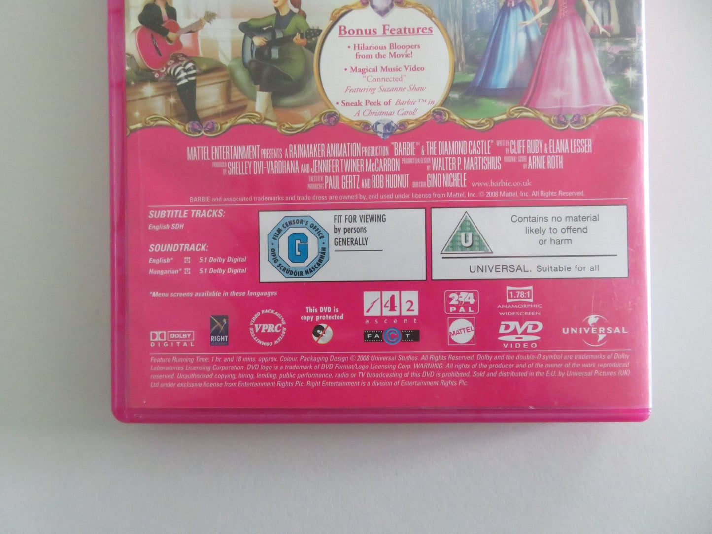 BARBIE AND THE DIAMOND CASTLE (DVD) KELLY SHERIDAN M. LYONS 2008 REGION 2, 4 Movie posters
