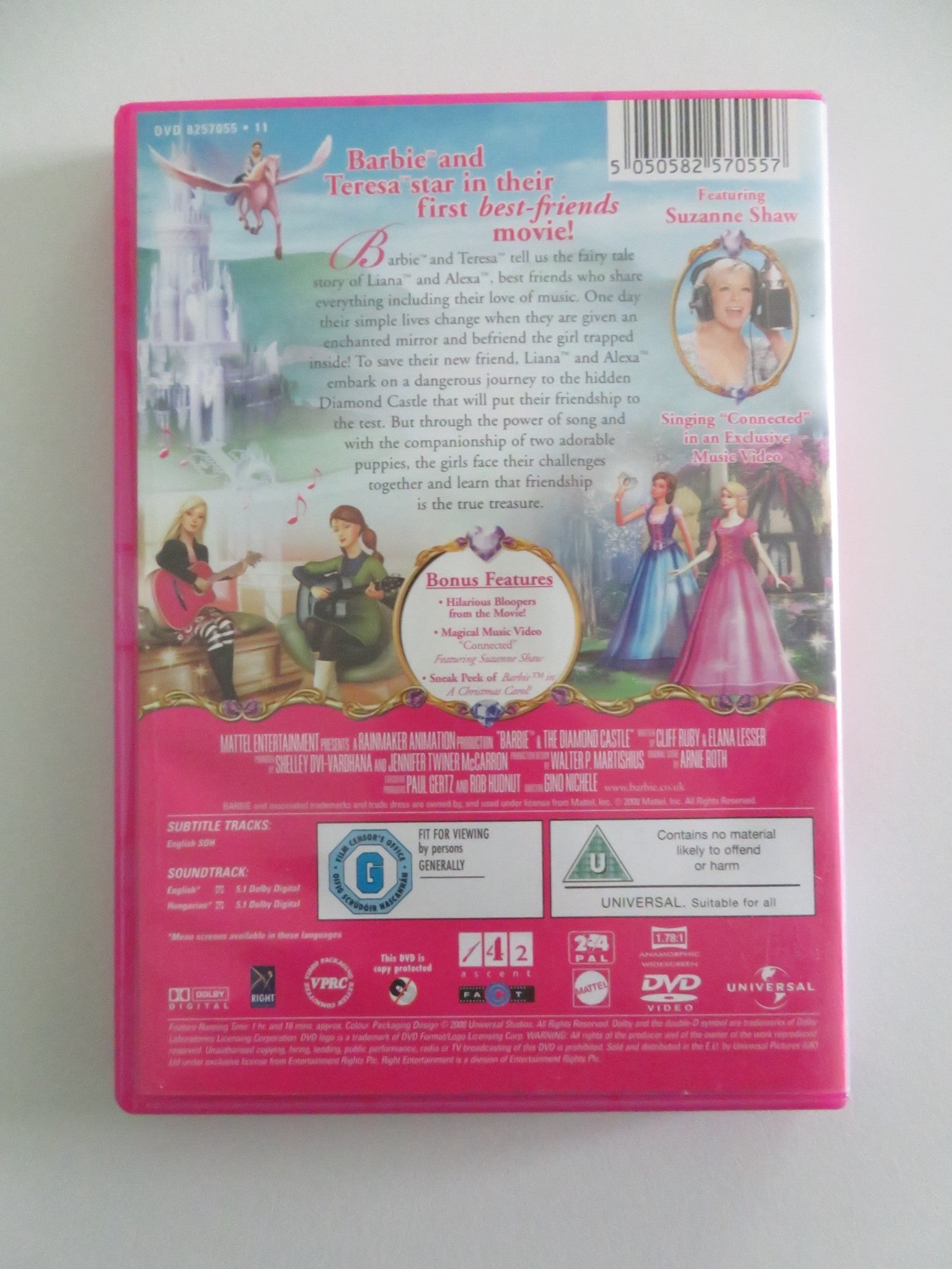BARBIE AND THE DIAMOND CASTLE (DVD) KELLY SHERIDAN M. LYONS 2008 REGION 2, 4 Movie posters