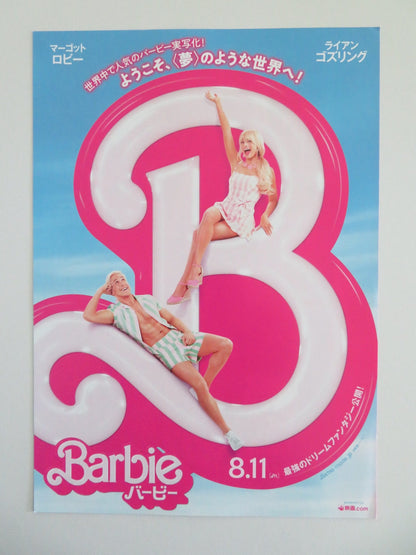 BARBIE - B JAPANESE CHIRASHI (B5) POSTER MARGOT ROBBIE GOSLING DUA LIPA 2023 Movie posters