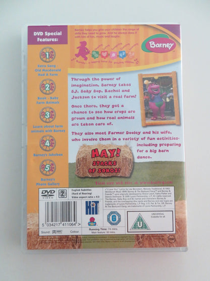 BARNEY - LET'S GO TO... THE FARM (DVD) DEAN WENDT CAREY STINSON 2005 REGION 2 - Rendezvous Cinema