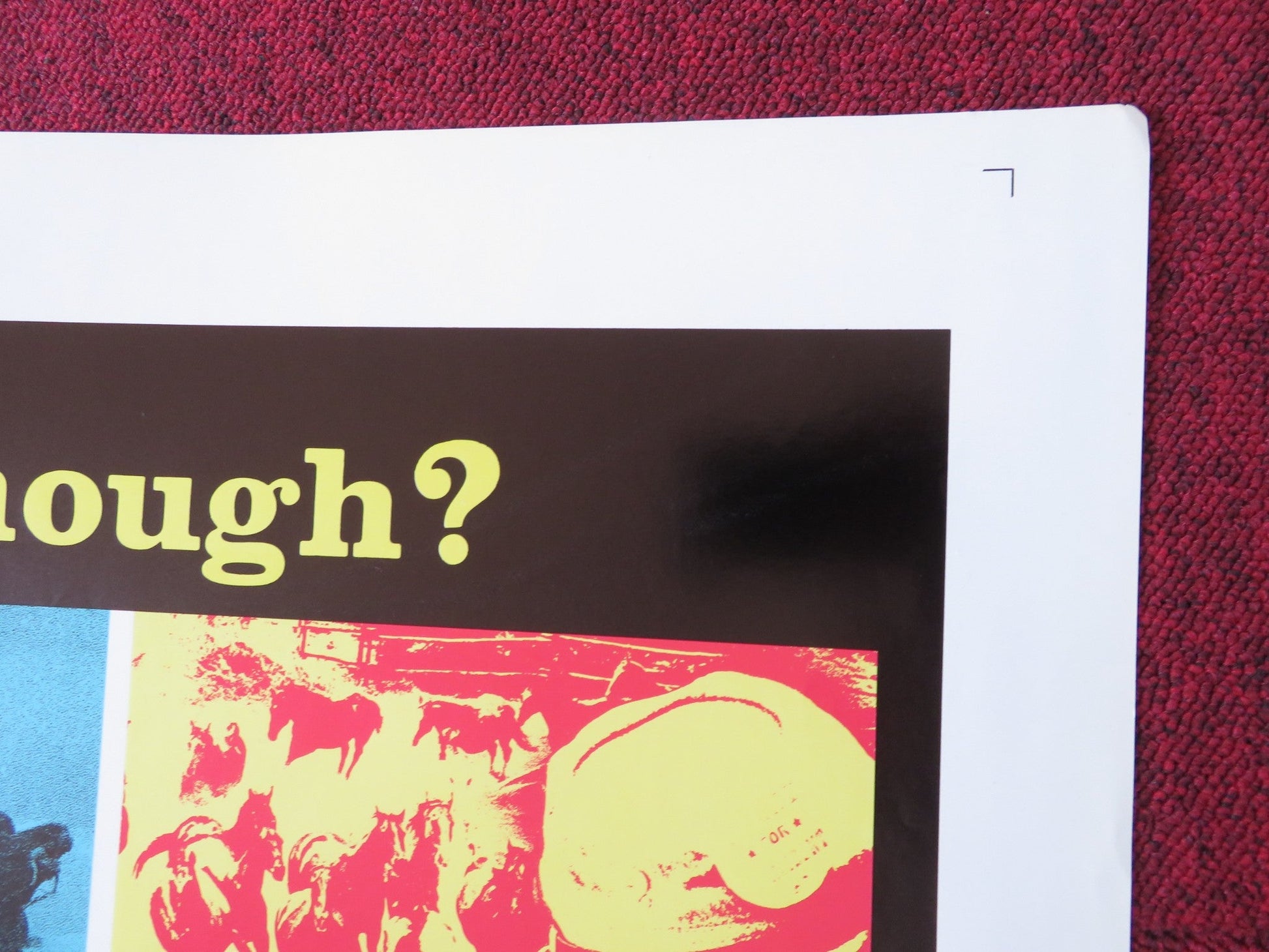 BARQUERO FOLDED US ONE SHEET POSTER LEE VAN CLEEF WARREN OATES 1970 Rendezvous Cinema Movie posters