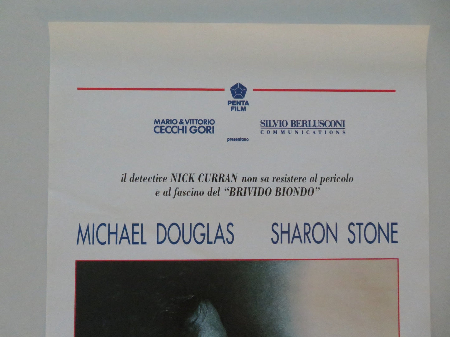 BASIC INSTINCT ITALIAN LOCANDINA POSTER MICHAEL DOUGLAS SHARON STONE 1992 Movie posters