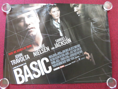 BASIC UK QUAD ROLLED POSTER JOHN TRAVOLTA CONNIE NIELSEN 2003 Rendezvous Cinema Movie posters