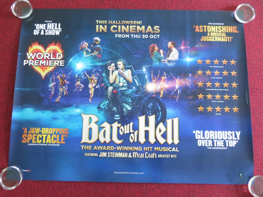 BAT OUT OF HELL: THE MUSICAL UK QUAD ROLLED POSTER GLENN ADAMSON ROB FOWLER 2025 Movie posters