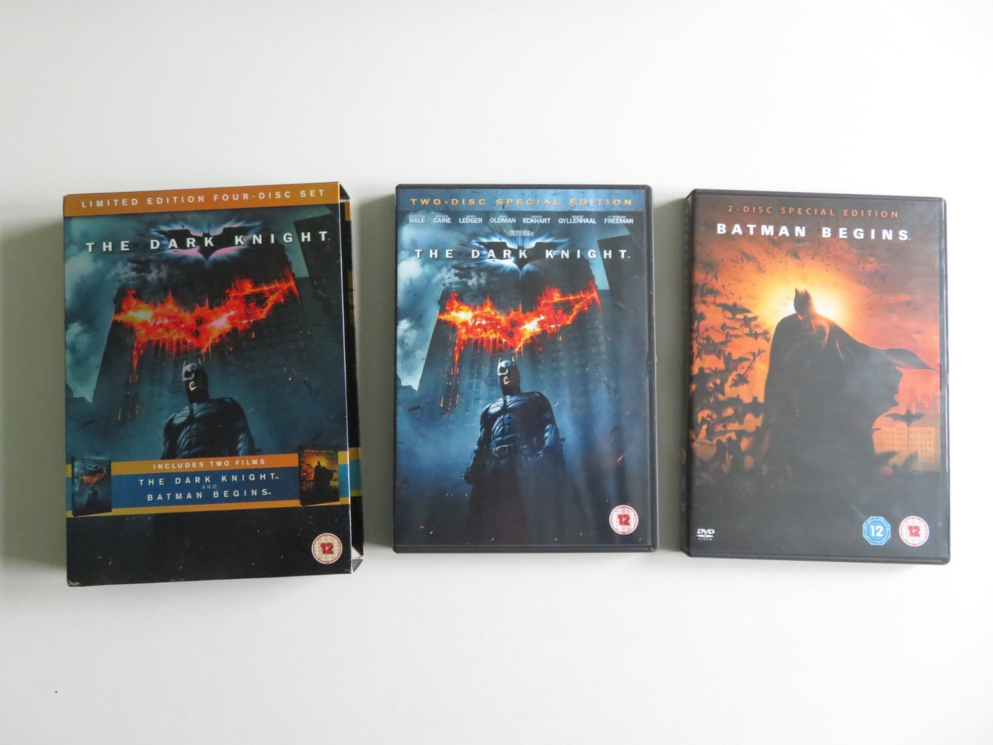 BATMAN BEGINS & THE DARK KNIGHT - LIMITED EDITION SET (DVD BOXSET) 2005 REGION 2 Movie posters