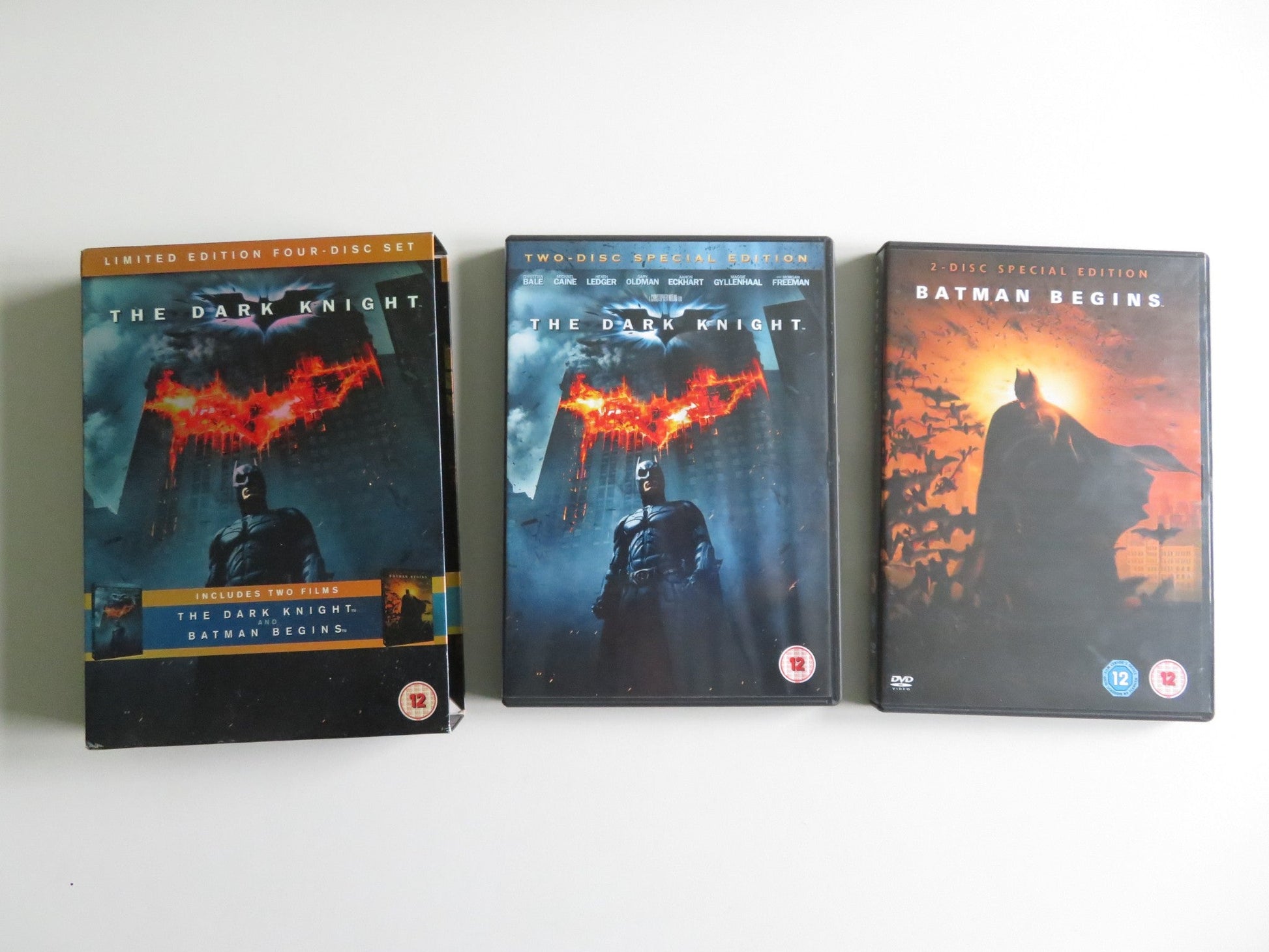 BATMAN BEGINS & THE DARK KNIGHT - LIMITED EDITION SET (DVD BOXSET) 2005 REGION 2 Movie posters