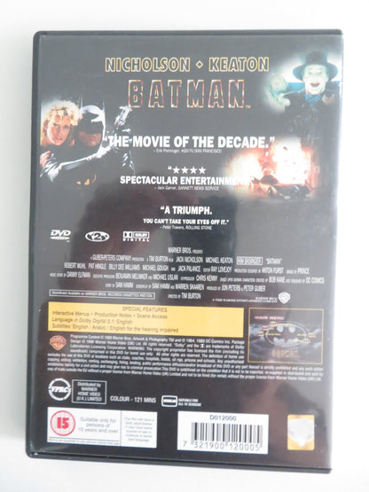 BATMAN (DVD) MICHAEL KEATON JACK NICHOLSON 1989 REGION 2 Movie posters