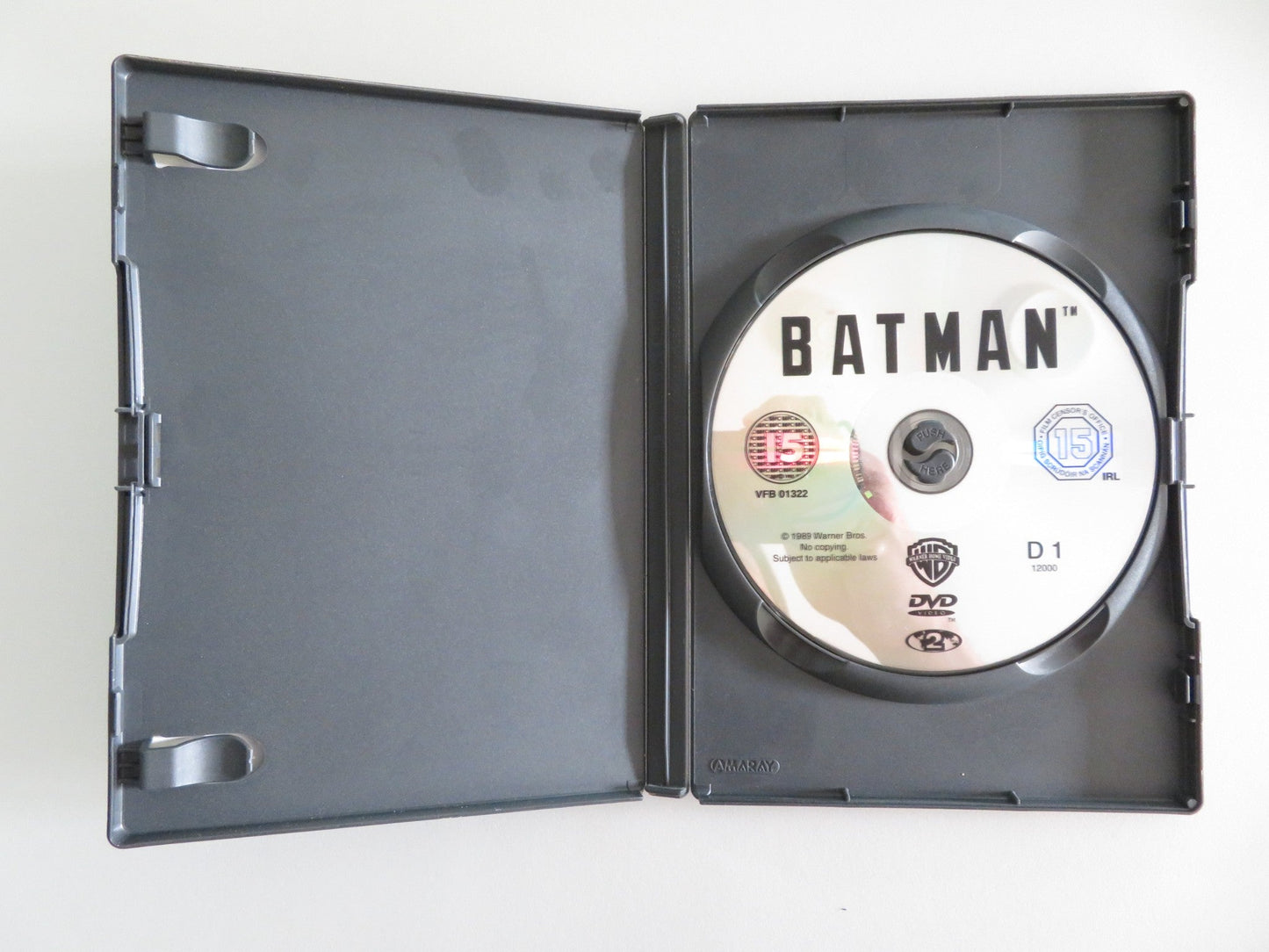 BATMAN (DVD) MICHAEL KEATON JACK NICHOLSON 1989 REGION 2 Movie posters