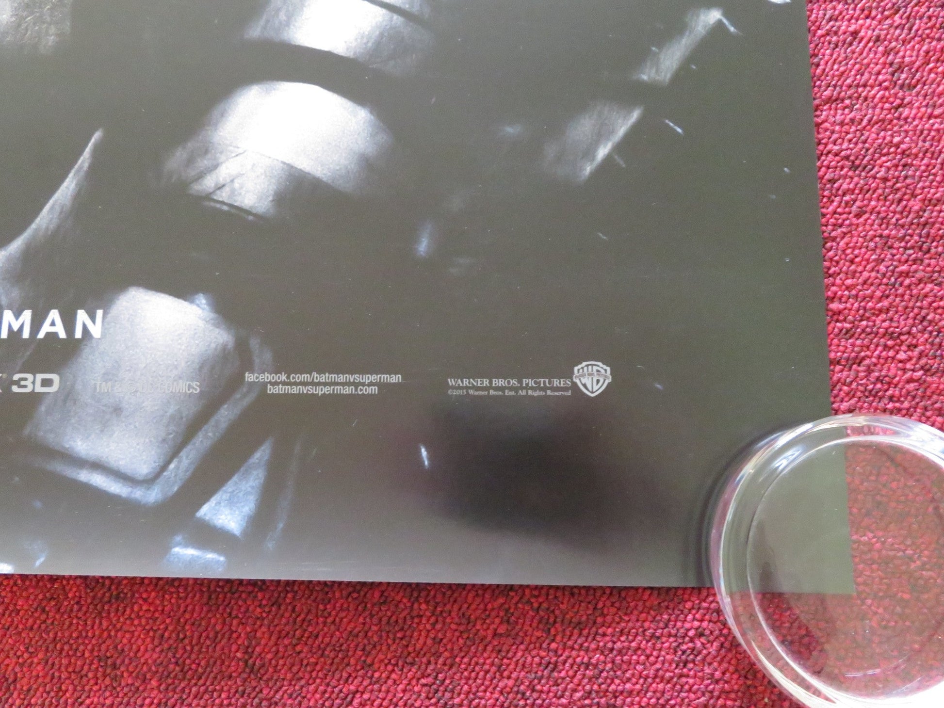 BATMAN V SUPERMAN: DAWN OF JUSTICE - B US ONE SHEET ROLLED POSTER AFFLECK 2016 Rendezvous Cinema Movie posters