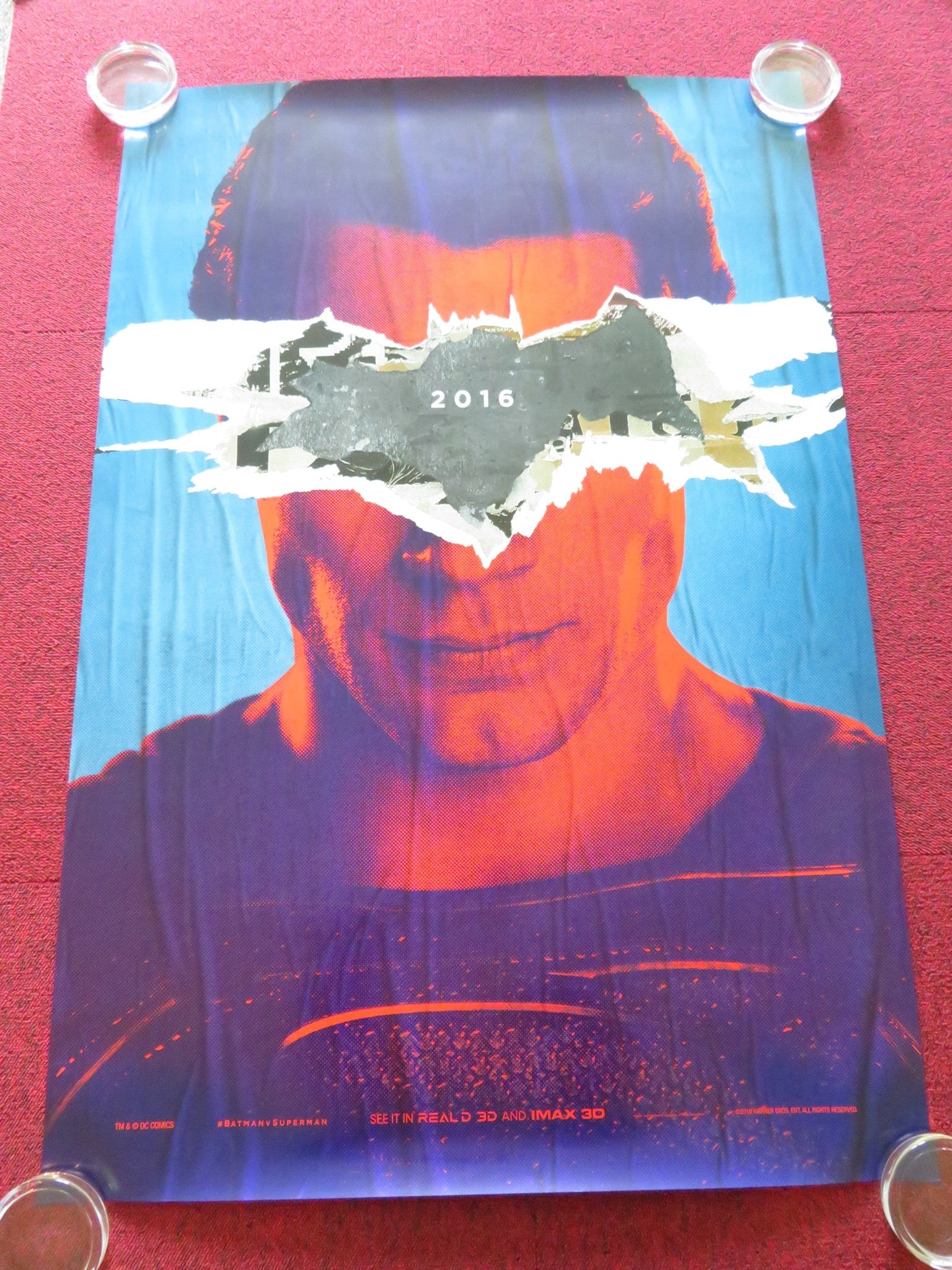 BATMAN V SUPERMAN: DAWN OF JUSTICE - D US ONE SHEET ROLLED POSTER DC AFFLECK 2016 Rendezvous Cinema Movie posters