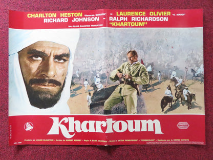 BATTLE FOR KHARTOUM - A ITALIAN FOTOBUSTA POSTER CHARLTON HESTON OLIVIER 1966 Rendezvous Cinema Movie posters