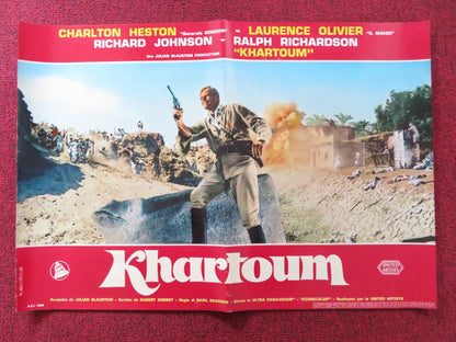 BATTLE FOR KHARTOUM - C ITALIAN FOTOBUSTA POSTER CHARLTON HESTON OLIVIER 1966 Rendezvous Cinema Movie posters