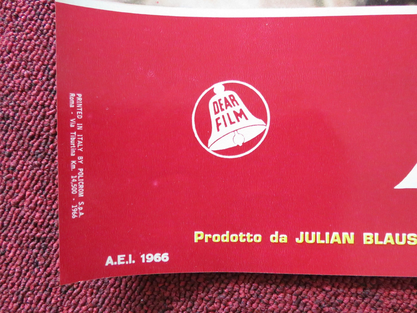 BATTLE FOR KHARTOUM - D ITALIAN FOTOBUSTA POSTER CHARLTON HESTON OLIVIER 1966 Rendezvous Cinema Movie posters