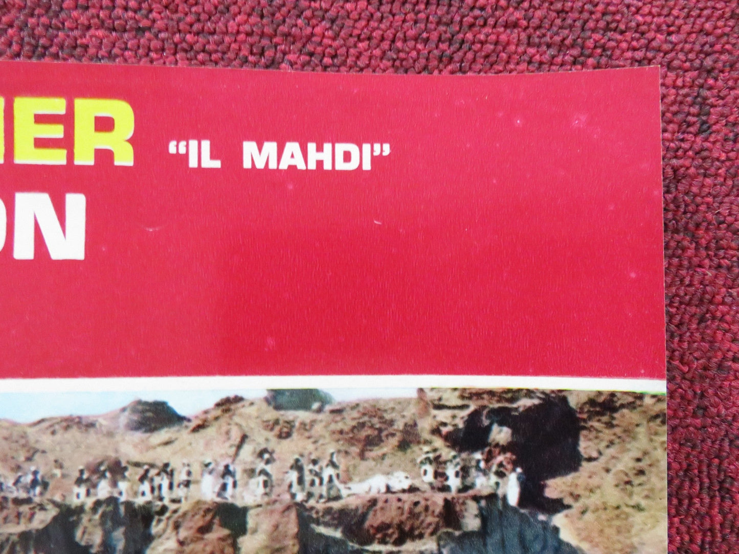 BATTLE FOR KHARTOUM - D ITALIAN FOTOBUSTA POSTER CHARLTON HESTON OLIVIER 1966 Rendezvous Cinema Movie posters