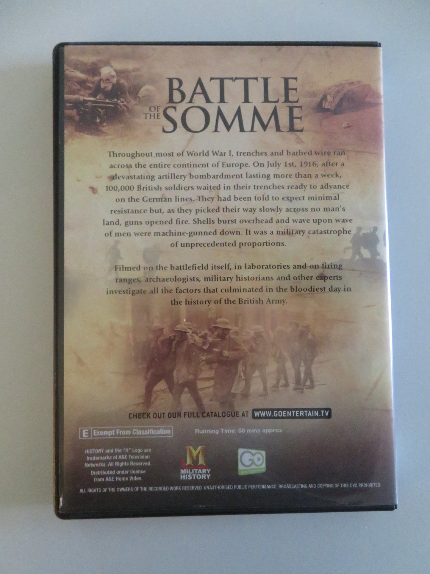 BATTLE OF THE SOMME (DVD) MILITARY HISTORY Movie posters