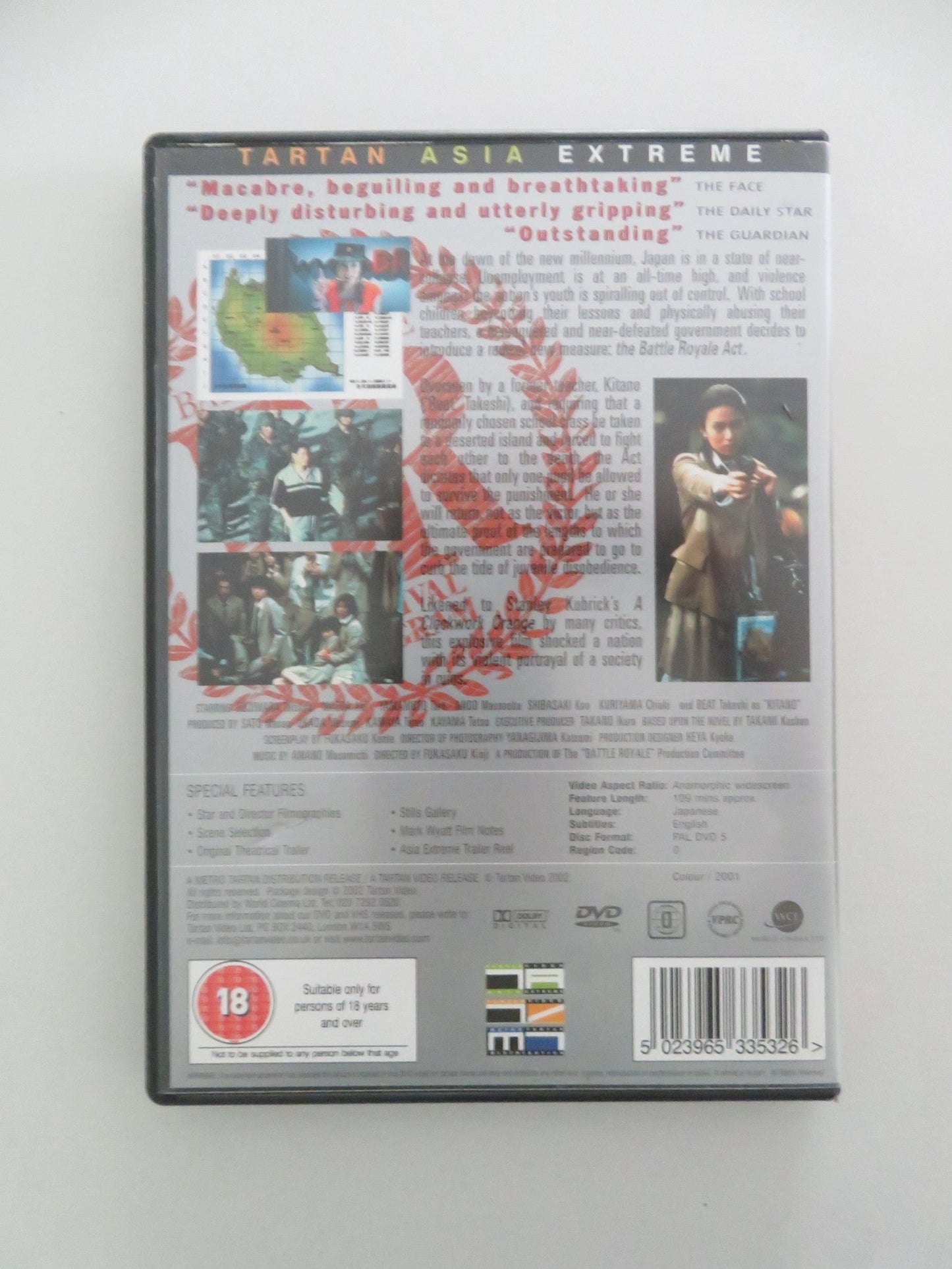 BATTLE ROYALE - B (DVD) TATSUYA FUJIWARA AKI MAEDA 2000 REGION 0 Movie posters