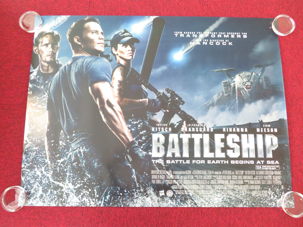 Battleship UK Quad Rolled Poster Taylor Kitsch Alexander Skarsgard Rhianna 2012 Movie posters