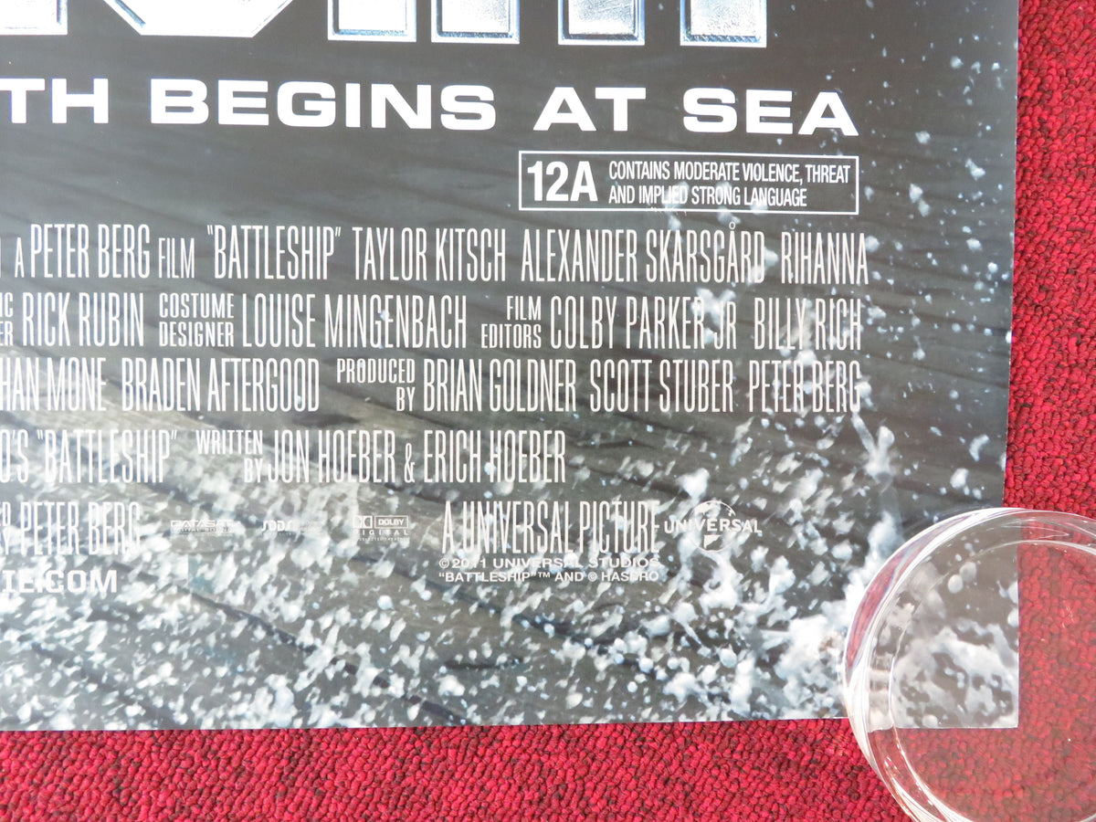 Battleship UK Quad Rolled Poster Taylor Kitsch Alexander Skarsgard Rhianna 2012 Movie posters