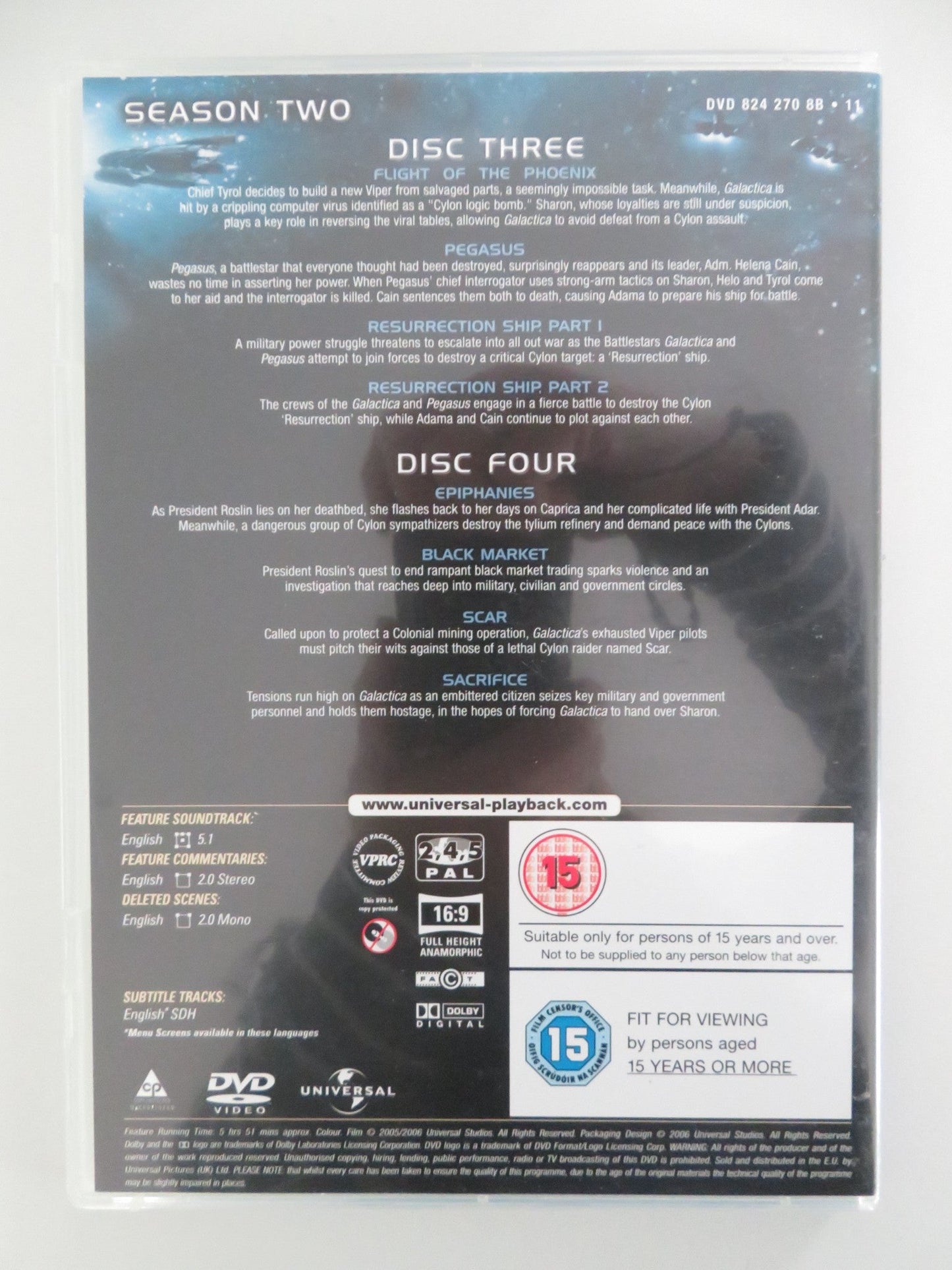 Battlestar Galactica Season Two (DVD BoxSet) Edward J. Olmos 2006 Region 2, 4, 5 Movie posters