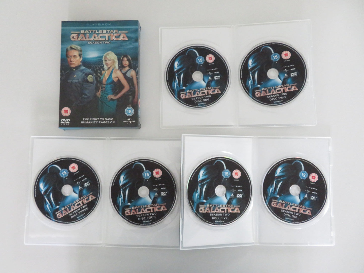 Battlestar Galactica Season Two (DVD BoxSet) Edward J. Olmos 2006 Region 2, 4, 5 Movie posters