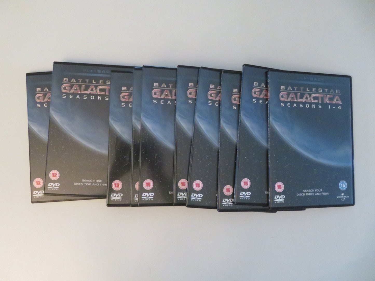 BATTLESTAR GALACTICA SEASONS 1 - 4 (DVD BOXSET) EDWARD JAMES 2004 REGION 2, 4, 5 Movie posters