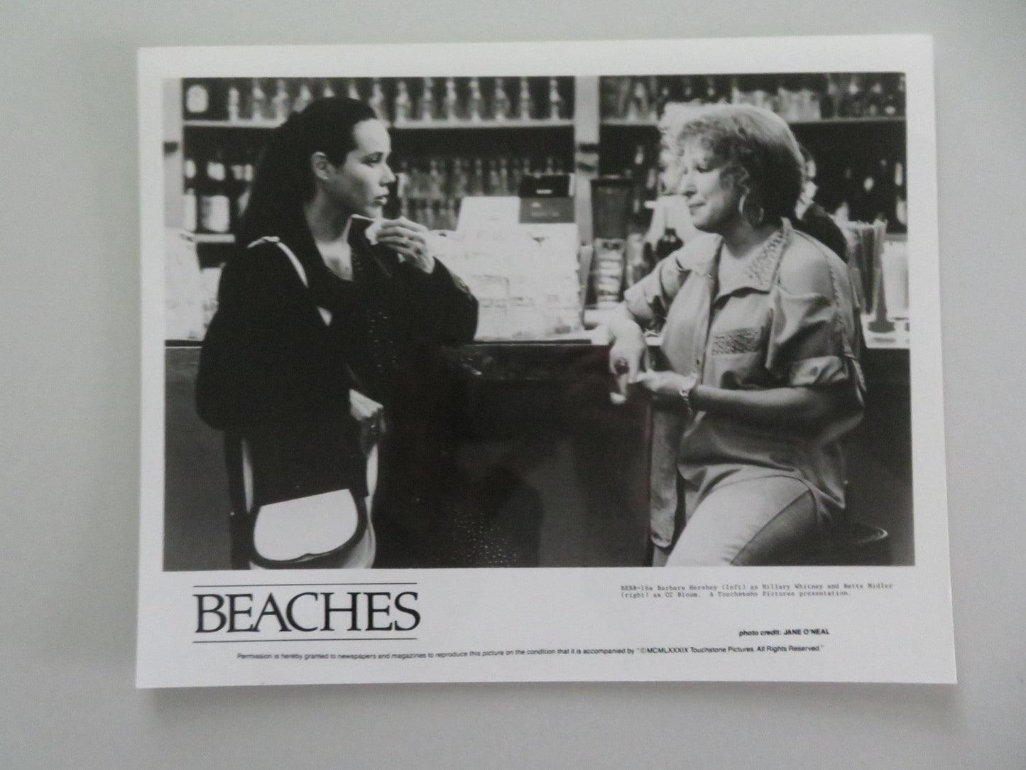 Beaches - B MOVIE STILL PHOTO LOT OF 7 BETTE MIDLER BARBARA HERSHEY 1988 Movie posters