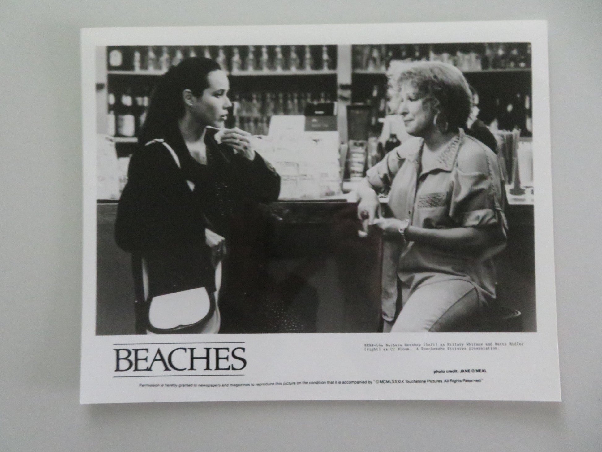 Beaches - B MOVIE STILL PHOTO LOT OF 7 BETTE MIDLER BARBARA HERSHEY 1988 Movie posters
