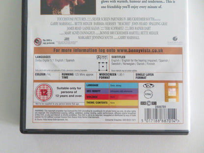 BEACHES (DVD) BETTE MIDLER BARBARA HERSHEY 1988 REGION 2 Movie posters