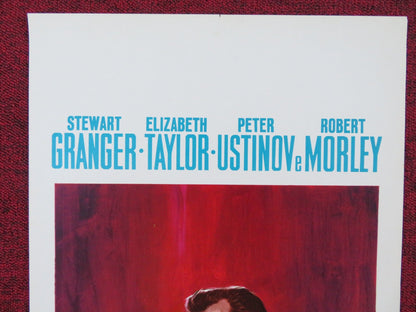 BEAU BRUMMELL ITALIAN LOCANDINA POSTER STEWART GRANGER ELIZABETH TAYLOR 1972 Rendezvous Cinema Movie posters