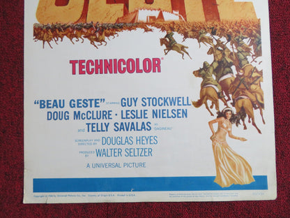 BEAU GESTE US INSERT POSTER GUY STOCKWELL DOUG MCCLURE 1966 Rendezvous Cinema Movie posters