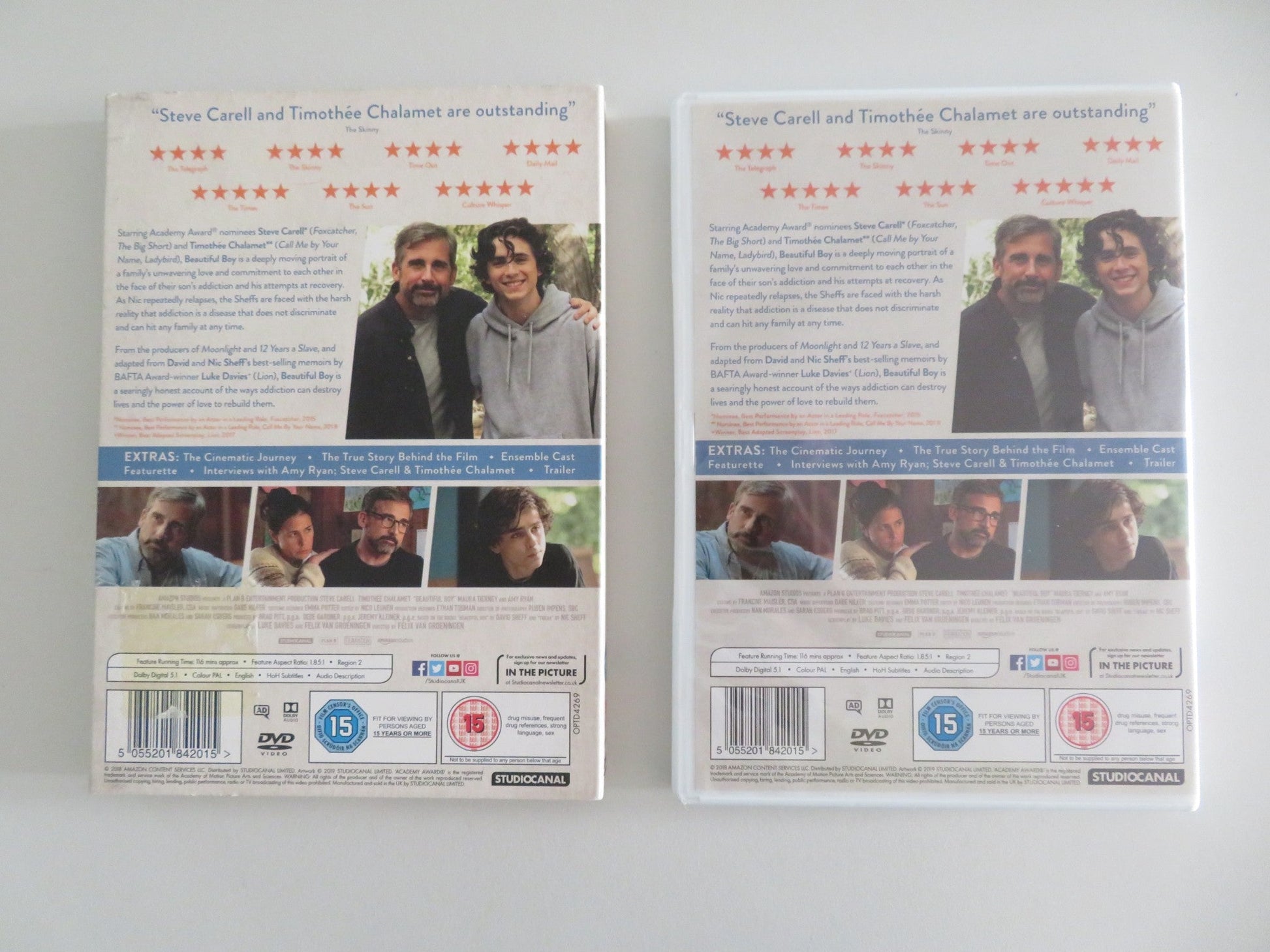 BEAUTIFUL BOY (DVD) TIMOTHEE CHALAMET STEVE CARELL 2018 REGION 2 Movie posters