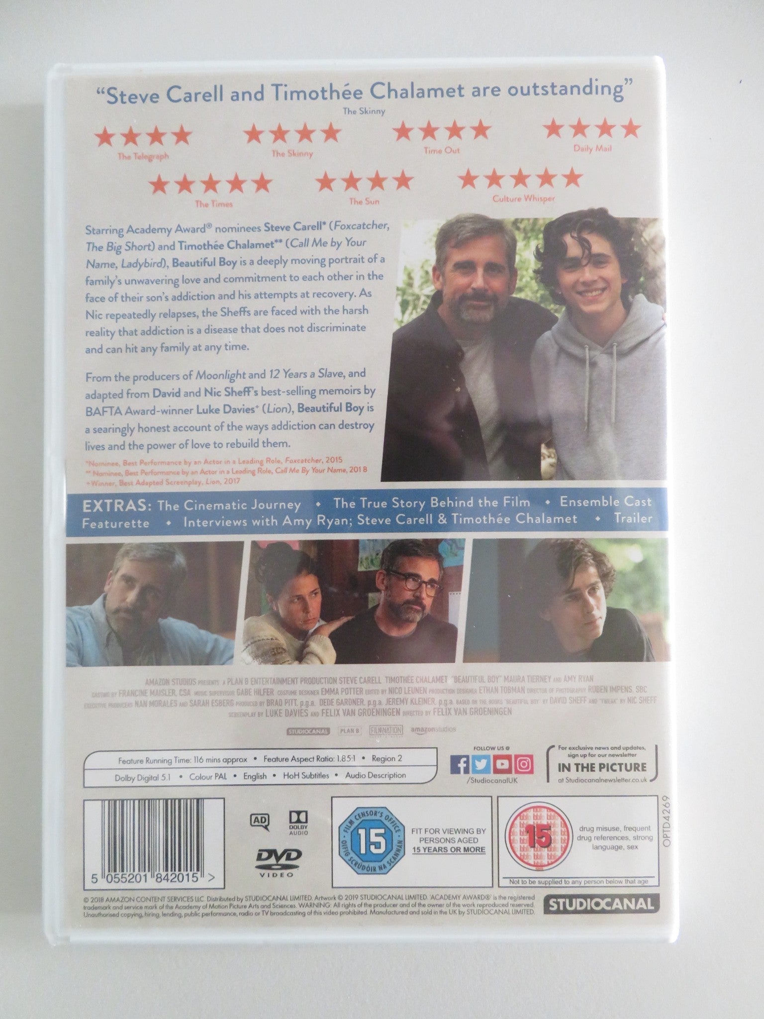 BEAUTIFUL BOY (DVD) TIMOTHEE CHALAMET STEVE CARELL 2018 REGION 2 Movie posters