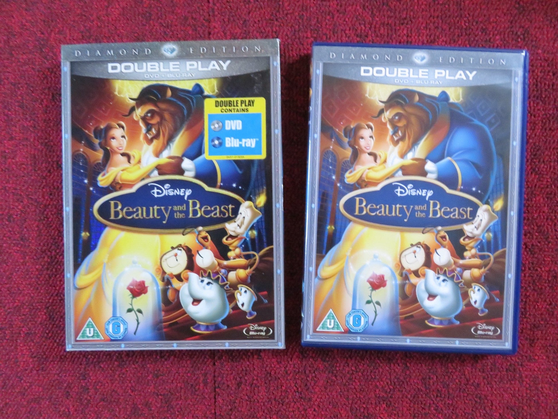 BEAUTY AND THE BEAST DIAMOND EDITION(BLU - RAY & DVD) DISNEY1991 REGION A, B, C, 2 Rendezvous Cinema Movie posters