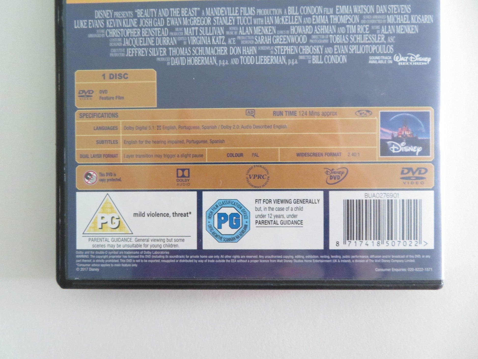 BEAUTY AND THE BEAST (DVD) DISNEY EMMA WATSON DAN STEVENS 2017 REGION 2 Movie posters