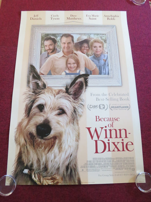 BECAUSE OF WINN - DIXIE VERSION C US ONE SHEET ROLLED POSTER JEFF DANIELS 2005 Rendezvous Cinema Movie posters