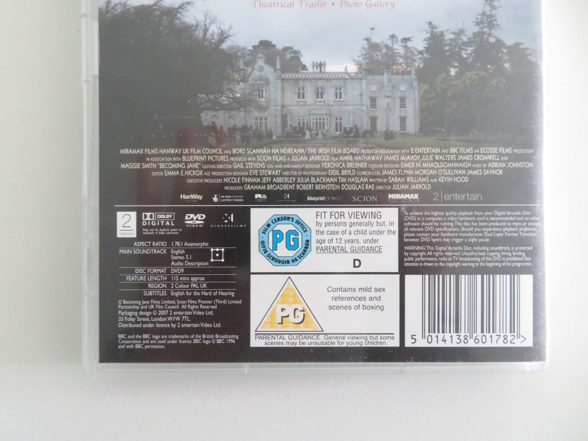 BECOMING JANE (DVD) ANNE HATHAWAY JAMES MCAVOY 2007 REGION 2 Movie posters