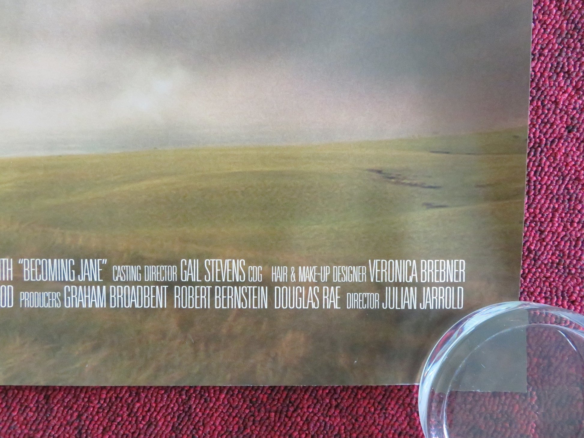 BECOMING JANE UK QUAD ROLLED POSTER ANNE HATHAWAY JAMES MCAVOY 2007 - Rendezvous Cinema